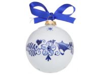 Kerstbal rond Delfts blauw  | Royal Delft