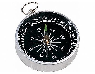 metalen kompas met sleutelring