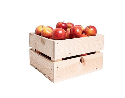 Fruitkist middel incl. 50 appels met logo