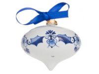 Kerstbal druppel Delfts blauw | Royal Delft