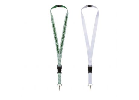 Gerecyclede PET lanyard met veiligheidsgesp