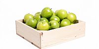 Fruitkist klein incl. 25 appels met logo Fruitkist klein incl. 25 appels met logo