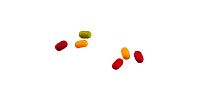 Flowpack met fruitpastilles Flowpack met fruitpastilles